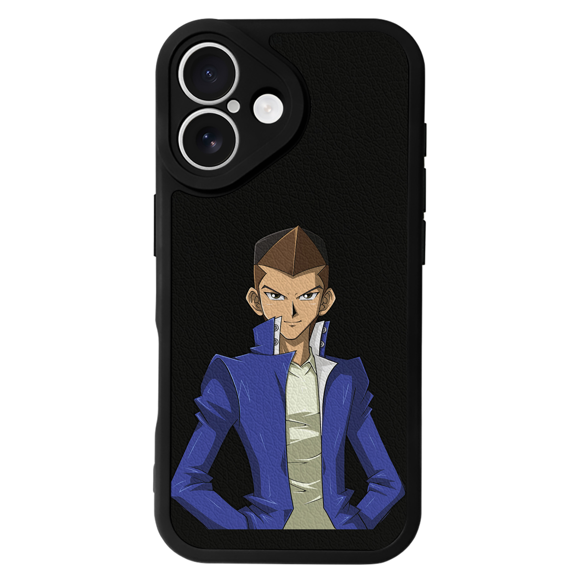 （画像用） 遊☆戯☆王 Yu-Gi-Oh! 【iPhone 16シリーズ対応】シリコンスマホケース（レザー調） 材質：シリコン